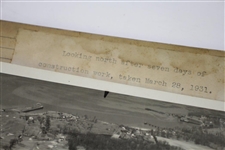 1931 Aerial Photo by Curtiss Flying Service - Looking North After 7 Days Construction - Wendell Miller Collection