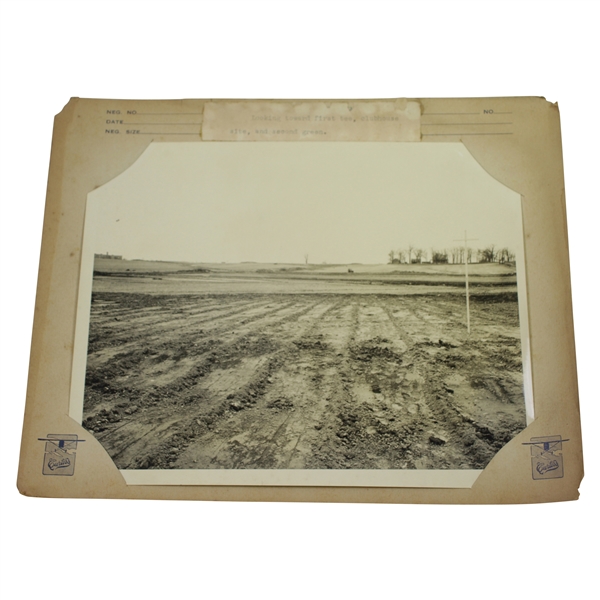 Ground Level Photo by Barron Callen - Looking Toward 1st Tee, Clubhouse, & 2nd Green - Wendell Miller Collection