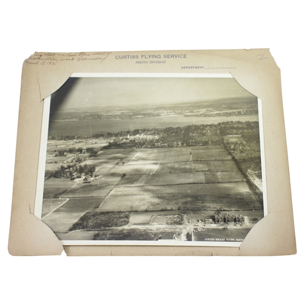 1931 Aerial Photo by Curtiss Flying Service - Looking East 1hr Before Construction - Wendell Miller Collection