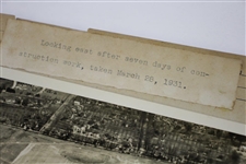 1931 Aerial Photo by Curtiss Flying Service - Looking East After 7 Days Construction - Wendell Miller Collection