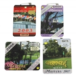 2003, 2004, 2006, & 2007 Masters Tournament Series Badges