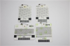 2003, 2004, 2006, & 2007 Masters Tournament Series Badges
