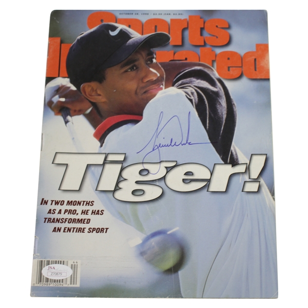 Tiger Woods Signed 1996 Sports Illustrated Magazine FULL JSA #Z70879-Investment Opportunity?