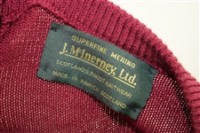 Pine Valley Golf Club Men's J. McInerney, Ltd. Maroon V-Neck Sweater
