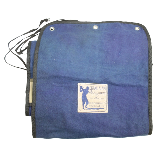 Vintage Hillerich & Bradsby Grand Slam Golf Clubs Felt Carrying Bag/Case