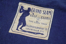 Vintage Hillerich & Bradsby 'Grand Slam' Golf Clubs Felt Carrying Bag/Case