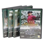 2001, 2002, 2003, & 2004 Official Masters Tournament Highlights DVDs in Cases
