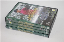 2001, 2002, 2003, & 2004 Official Masters Tournament 'Highlights' DVDs in Cases