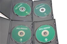 2001, 2002, 2003, & 2004 Official Masters Tournament 'Highlights' DVDs in Cases