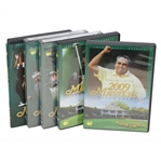 2009, 2010, 2011, 2012, & 2013 Official Masters Tournament Highlights DVDs in Cases