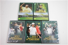 2009, 2010, 2011, 2012, & 2013 Official Masters Tournament 'Highlights' DVDs in Cases