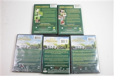 2009, 2010, 2011, 2012, & 2013 Official Masters Tournament 'Highlights' DVDs in Cases