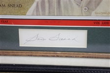 Sam Snead Signed Cut with June 21, 1954 TIME Magazine Display JSA ALOA