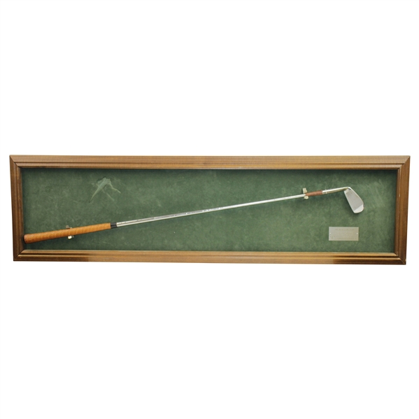 Sam Sneads Replica One-Iron Presented at the 1984 Memorial Tournament with Display