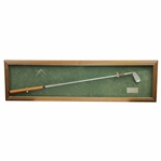Sam Sneads Replica One-Iron Presented at the 1984 Memorial Tournament with Display