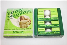 Box of Classic Dozen Lanny Wadkins Surlyn Cover Logo Golf Balls - Four Sleeves