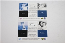 Ken Venturi & Byron Nelson Signed Upper Deck 'Signature Swings' Golf Cards