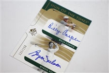 Byron Nelson, Billy Casper, & David Graham Signed Ltd Ed Golf Cards Plus 4 Cig. Cards 