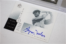 Byron Nelson, Gene Sarazen, & David Graham Signed Ltd Ed Golf Cards
