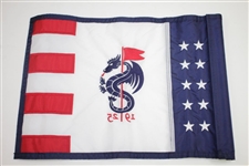 Monterrey Golf Club Course Used Fourth of July Logo Flag