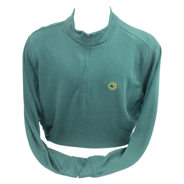 Masters 1934 Large Augusta Green Long Sleeve Half-Zip Sweater - Unused