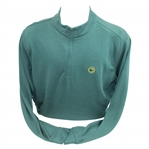Masters 1934 Large Augusta Green Long Sleeve Half-Zip Sweater - Unused
