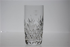 Pine Valley Golf Club Heavy Lenox Cut Crystal 14oz. Highball Glass with Etched Logo - Perfect Condition