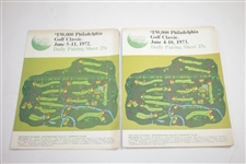 1972 & 1973 Philadelphia IVB Classic Pairing Folders with 1960's Philadelphia & Delaware Golfer Magazines