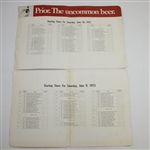 1972 & 1973 Philadelphia IVB Classic Pairing Folders with 1960's Philadelphia & Delaware Golfer Magazines