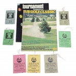 1972 & 1973 IVB Golf Classic Programs with 1965-1967 & 1975-1977 Tickets