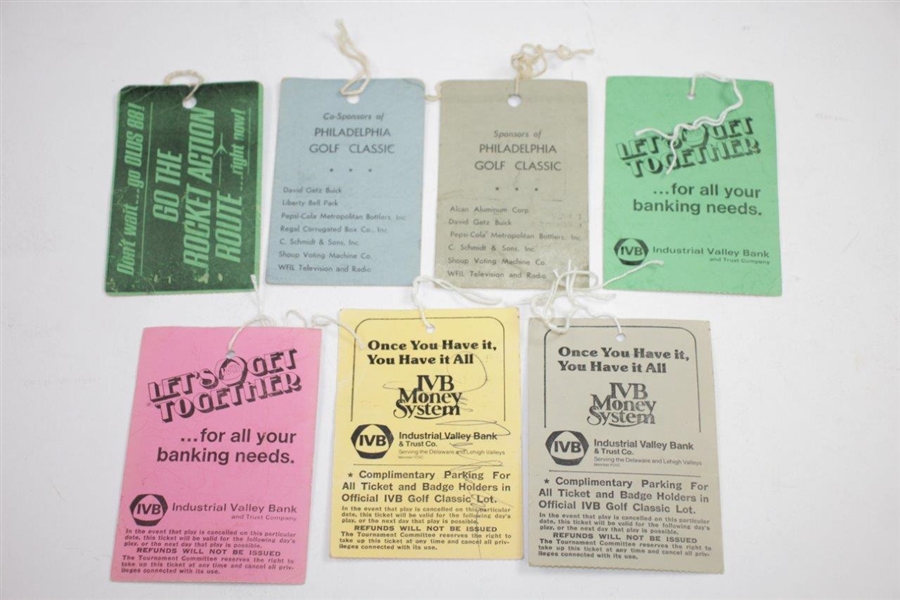 1972 & 1973 IVB Golf Classic Programs with 1965-1967 & 1975-1977 Tickets