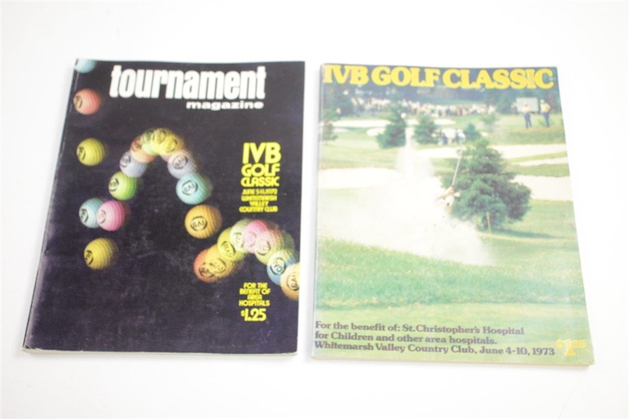 1972 & 1973 IVB Golf Classic Programs with 1965-1967 & 1975-1977 Tickets