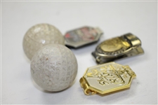US Royal Special & US True Blue Electronic Golf Balls with Three LPGA Money Clips