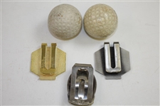 US Royal Special & US True Blue Electronic Golf Balls with Three LPGA Money Clips