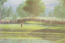 Arnold Palmer 1960 US Open at Cherry Hills 'On the 12th' Print by Donald Moss