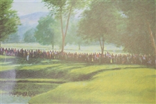 Arnold Palmer 1960 US Open at Cherry Hills 'On the 12th' Print by Donald Moss