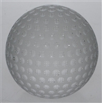 Tiffany & Co Luxury Leaded Crystal Art Glass Golf Ball Paperweight with Original Box