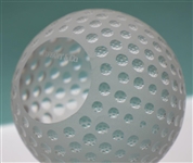 Tiffany & Co Luxury Leaded Crystal Art Glass Golf Ball Paperweight with Original Box
