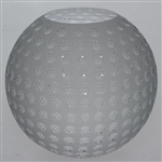 Tiffany & Co Luxury Leaded Crystal Art Glass Golf Ball Paperweight with Original Box
