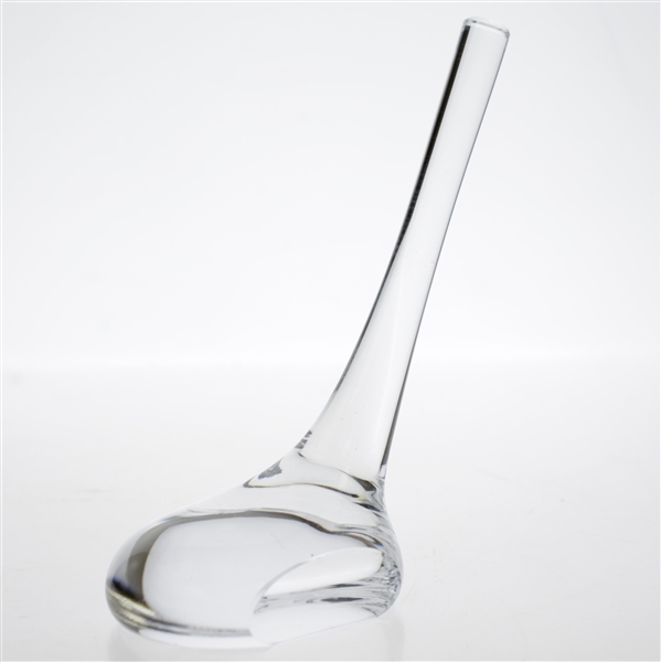Tiffany & Co Luxury Large Leaded Crystal Art Glass Golf Club Paperweight
