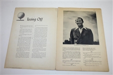 Paul Runyan Signed 1930's Golf is a Game Magazine JSA ALOA