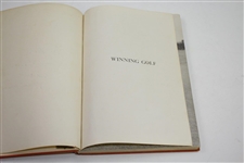 Byron Nelson Signed 1946 'Winning Golf' Book with Inscription JSA ALOA