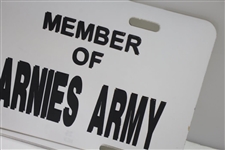 'Member of Arnie's Army' Silver License Plate with Bay Hill Umbrella Logo