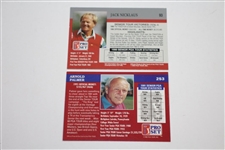 Arnold Palmer, Jack Nicklaus, Gary Player, & Lee Trevino Signed Pro-Set Golf Cards JSA ALOA