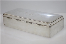 Al Geiberger's Defending PGA Champion 1967 PGA Champions Dinner Poole Sterling Silver Keepsake Box