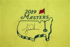Tiger Woods Signed 2019 Masters Embroidered Flag Limited Ed UDA Flag #BAM154611