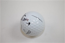 Adam Scott Signed Masters Logo Golf Ball with Year Won & Score JSA #EE39881