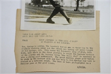 1922 Babe Ruth Golfing 'King of Swat Training' Wide World Photo - Victor Forbin Collection