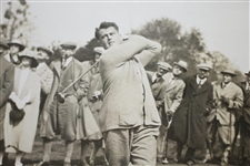 C.J.H. Tolley Driving at Stoke Poges Golf Match The Times Photo - Victor Forbin Collection