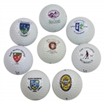 Eight Logo Golf Balls - Four (4) St Andrews Old Course & Four (4) Other OPEN Courses